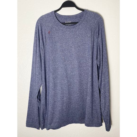 Rhone Men's Reign Long Sleeve Workout Athletic Shirt Ultra Soft Midnight Heather - Picture 4 of 10